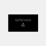 Ein schwarzer Geschenkgutschein mit der weißen Aufschrift "GUTSCHEIN" oben und dem Logo sowie dem Namen "QUALICANN – THE ART OF CULTIVATION" unten, für den Qualicann CBD Online-Shop.