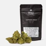Qualicann Sapphire Cream CBD-Blüten – Hochwertige Indoor-Cannabisblüten mit